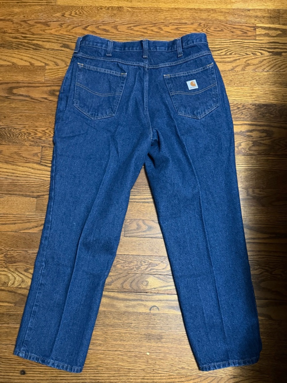 Carhartt Men's Blue Relaxed Fit Denim Jeans